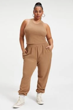 GOOD AMERICAN THERMAL TANK TOP | PUTTY001