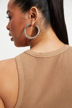 GOOD AMERICAN THERMAL TANK TOP | PUTTY001