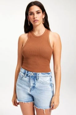 GA-SALE THERMAL TANK TOP | RUST001