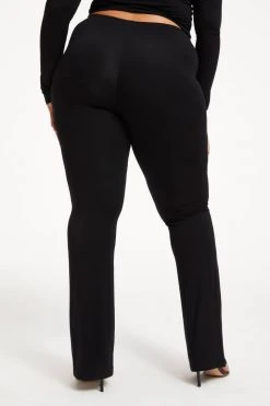 GOOD AMERICAN GOOD TOUCH RUCHED V BOOT | BLACK001 Leggings & Pants