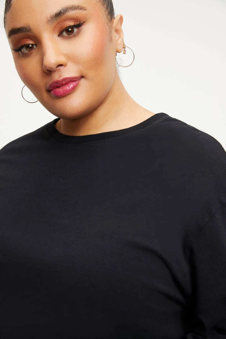 Coupon ๐งจ GOOD AMERICAN CROPPED LONG SLEEVED TEE | BLACK001 ๐ฅ 12 GOOD AMERICAN CROPPED LONG SLEEVED TEE | BLACK001