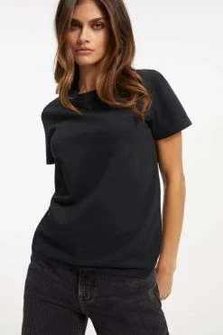 Cheap 🔔 GOOD AMERICAN CLASSIC CREW NECK | BLACK001 ✨ 21 GOOD AMERICAN CLASSIC CREW NECK | BLACK001