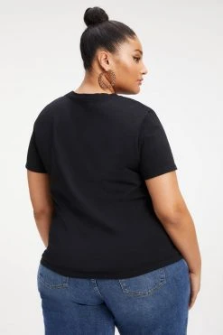 Cheap 🔔 GOOD AMERICAN CLASSIC CREW NECK | BLACK001 ✨ 26 GOOD AMERICAN CLASSIC CREW NECK | BLACK001