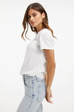 Wholesale ๐ GOOD AMERICAN Tees & Tops CLASSIC CREW NECK | WHITE001 โญ 18 GOOD AMERICAN Tees & Tops CLASSIC CREW NECK | WHITE001