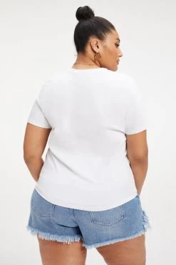 Wholesale ๐ GOOD AMERICAN Tees & Tops CLASSIC CREW NECK | WHITE001 โญ 15 GOOD AMERICAN Tees & Tops CLASSIC CREW NECK | WHITE001