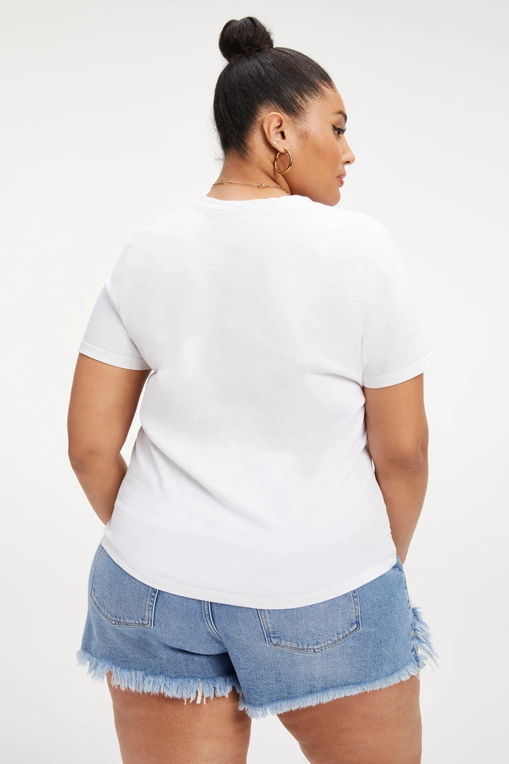 Wholesale ๐ GOOD AMERICAN Tees & Tops CLASSIC CREW NECK | WHITE001 โญ 5 GOOD AMERICAN Tees & Tops CLASSIC CREW NECK | WHITE001