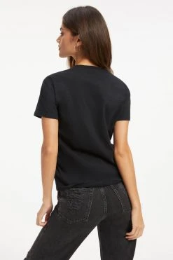 GOOD AMERICAN Tees & Tops CLASSIC V-NECK | BLACK001