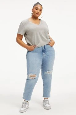 Brand new 🥰 GOOD AMERICAN CLASSIC V-NECK | HEATHER GREY001 ✨ 17 GOOD AMERICAN CLASSIC V-NECK | HEATHER GREY001