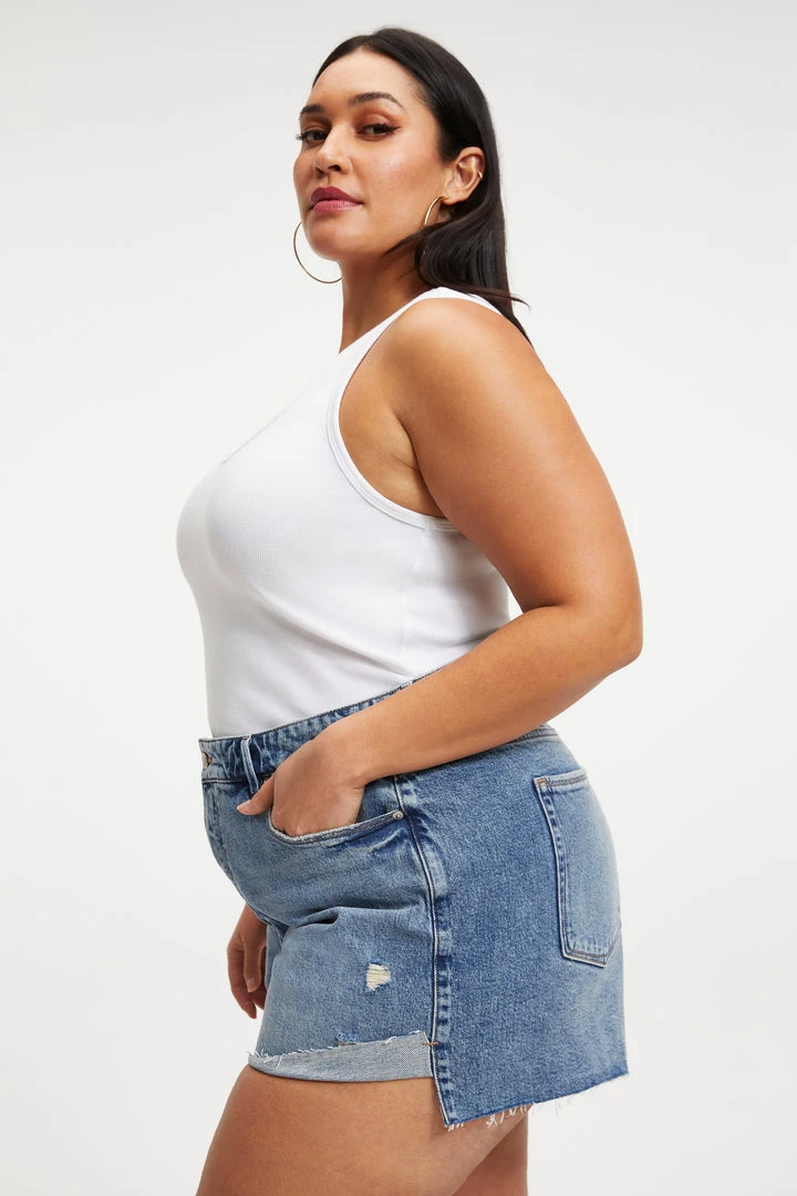 Coupon ✔️ GOOD AMERICAN Tees & Tops FITTED SCOOP NECK TANK | WHITE001 ⭐ 3 GOOD AMERICAN Tees & Tops FITTED SCOOP NECK TANK | WHITE001