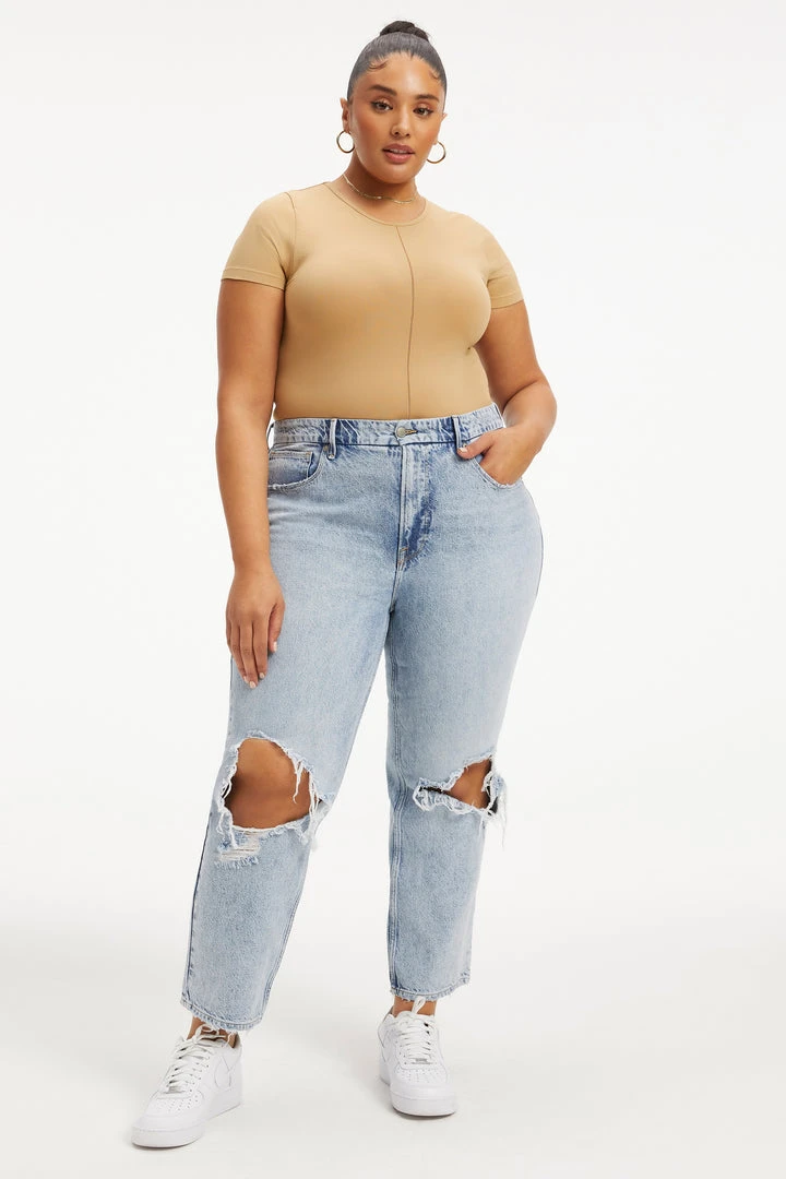 Best reviews of ⌛ GOOD AMERICAN SO SOFT SCULPTED TEE | PECAN001 Tees & Tops ⌛ 7 GOOD AMERICAN SO SOFT SCULPTED TEE | PECAN001 Tees & Tops