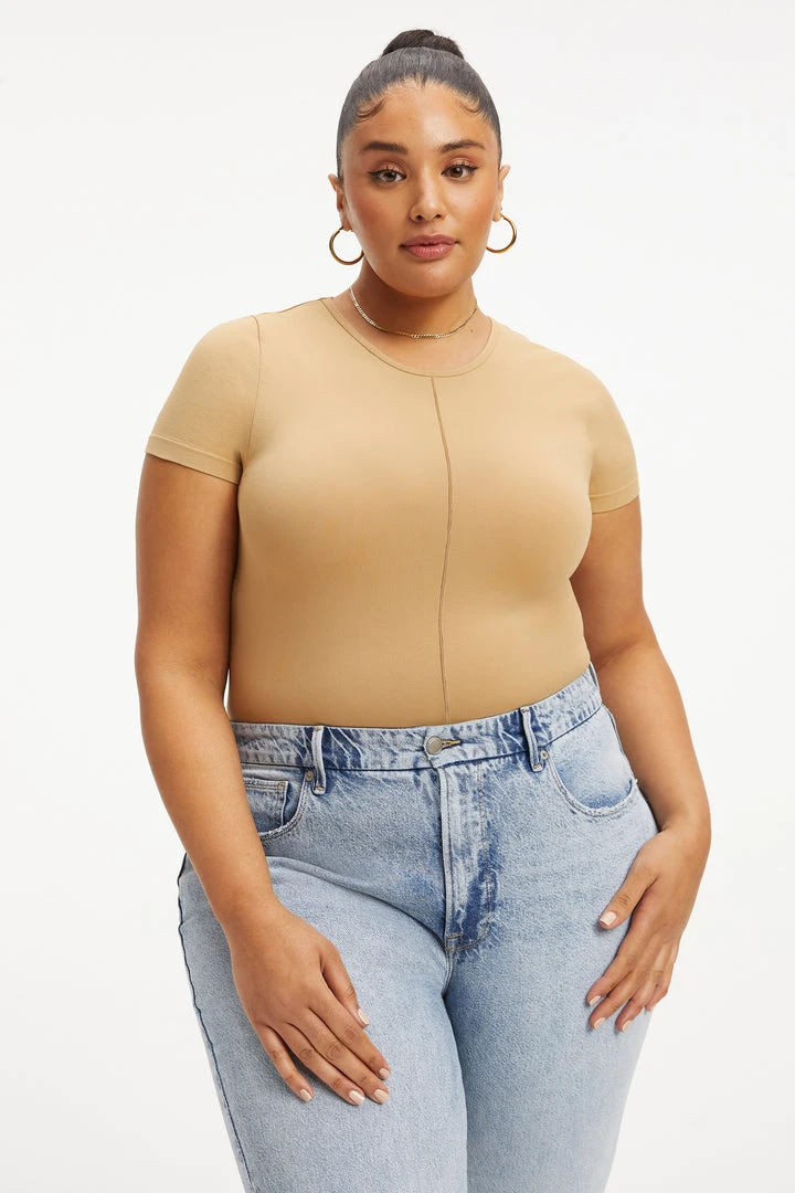 Best reviews of ⌛ GOOD AMERICAN SO SOFT SCULPTED TEE | PECAN001 Tees & Tops ⌛ 8 GOOD AMERICAN SO SOFT SCULPTED TEE | PECAN001 Tees & Tops