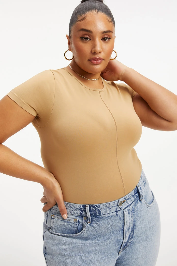 Best reviews of ⌛ GOOD AMERICAN SO SOFT SCULPTED TEE | PECAN001 Tees & Tops ⌛ 6 GOOD AMERICAN SO SOFT SCULPTED TEE | PECAN001 Tees & Tops