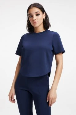 GOOD AMERICAN SCUBA TEE | NAVY001 Tops