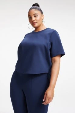 GOOD AMERICAN SCUBA TEE | NAVY001 Tops