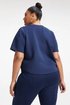 GOOD AMERICAN SCUBA TEE | NAVY001 Tops