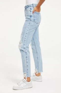 GOOD AMERICAN GOOD VINTAGE CHEWED HEM | INDIGO115