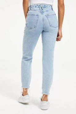 GOOD AMERICAN GOOD VINTAGE CHEWED HEM | INDIGO115