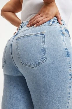 GOOD AMERICAN GOOD VINTAGE CHEWED HEM | INDIGO115