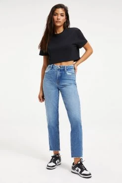 GOOD AMERICAN GOOD VINTAGE FRAY HEM | INDIGO116