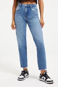 GOOD AMERICAN GOOD VINTAGE FRAY HEM | INDIGO116