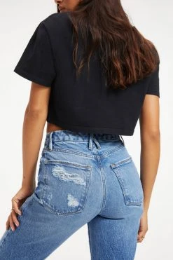 GOOD AMERICAN GOOD VINTAGE FRAY HEM | INDIGO116