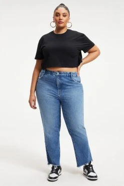 GOOD AMERICAN GOOD VINTAGE FRAY HEM | INDIGO116