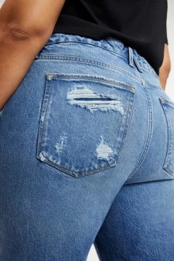 GOOD AMERICAN GOOD VINTAGE FRAY HEM | INDIGO116