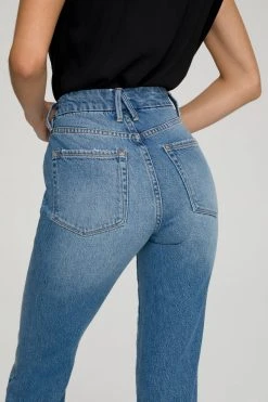 Discount ⭐ GOOD AMERICAN High Waisted GOOD VINTAGE JAGGED HEM | BLUE641 ✔️ 27 GOOD AMERICAN High Waisted GOOD VINTAGE JAGGED HEM | BLUE641