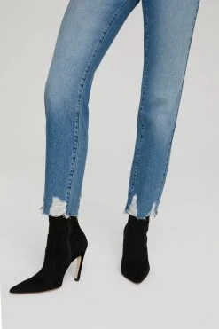 Discount ⭐ GOOD AMERICAN High Waisted GOOD VINTAGE JAGGED HEM | BLUE641 ✔️ 28 GOOD AMERICAN High Waisted GOOD VINTAGE JAGGED HEM | BLUE641