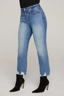 Discount ⭐ GOOD AMERICAN High Waisted GOOD VINTAGE JAGGED HEM | BLUE641 ✔️ 31 GOOD AMERICAN High Waisted GOOD VINTAGE JAGGED HEM | BLUE641