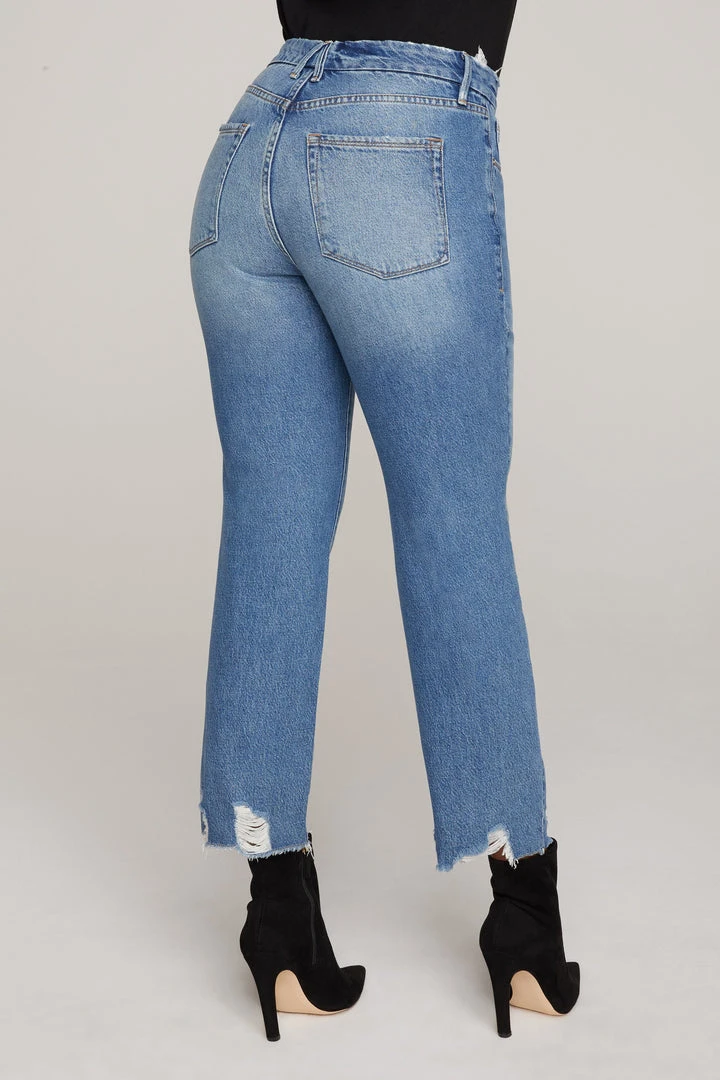 Discount ⭐ GOOD AMERICAN High Waisted GOOD VINTAGE JAGGED HEM | BLUE641 ✔️ 11 GOOD AMERICAN High Waisted GOOD VINTAGE JAGGED HEM | BLUE641