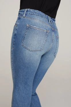 Discount ⭐ GOOD AMERICAN High Waisted GOOD VINTAGE JAGGED HEM | BLUE641 ✔️ 34 GOOD AMERICAN High Waisted GOOD VINTAGE JAGGED HEM | BLUE641