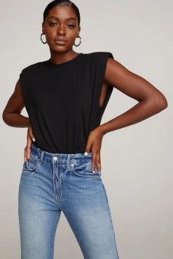 Discount ⭐ GOOD AMERICAN High Waisted GOOD VINTAGE JAGGED HEM | BLUE641 ✔️ 33 GOOD AMERICAN High Waisted GOOD VINTAGE JAGGED HEM | BLUE641