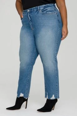 Discount ⭐ GOOD AMERICAN High Waisted GOOD VINTAGE JAGGED HEM | BLUE641 ✔️ 38 GOOD AMERICAN High Waisted GOOD VINTAGE JAGGED HEM | BLUE641