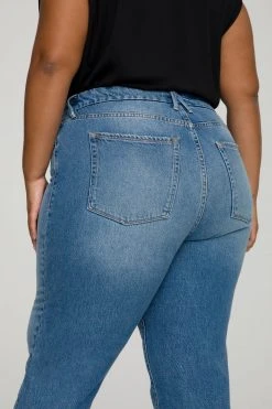 Discount ⭐ GOOD AMERICAN High Waisted GOOD VINTAGE JAGGED HEM | BLUE641 ✔️ 40 GOOD AMERICAN High Waisted GOOD VINTAGE JAGGED HEM | BLUE641