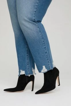 Discount ⭐ GOOD AMERICAN High Waisted GOOD VINTAGE JAGGED HEM | BLUE641 ✔️ 41 GOOD AMERICAN High Waisted GOOD VINTAGE JAGGED HEM | BLUE641