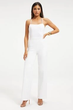 GOOD AMERICAN VACAY JUMPSUIT | WHITE001