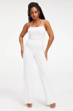 GOOD AMERICAN VACAY JUMPSUIT | WHITE001