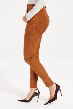 GOOD AMERICAN GOOD WAIST SUEDE-LIKE | TOBACCO01