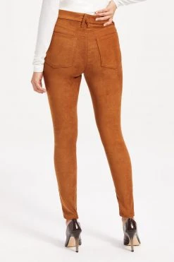 GOOD AMERICAN GOOD WAIST SUEDE-LIKE | TOBACCO01