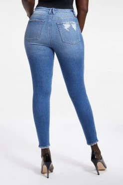 Promo 😍 GOOD AMERICAN GOOD WAIST | INDIGO016 High Waisted 🔔 15 GOOD AMERICAN GOOD WAIST | INDIGO016 High Waisted