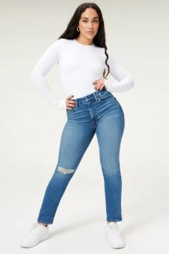 GOOD AMERICAN High Waisted ALWAYS FITS GOOD WAIST | BLUE852