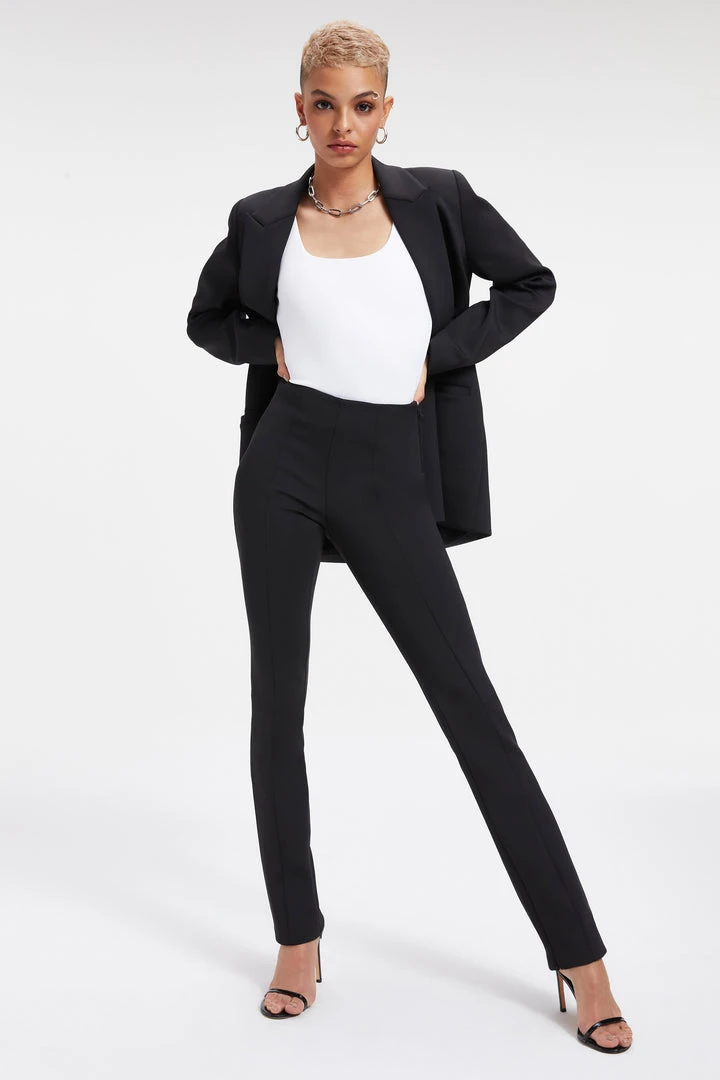 Budget 🔥 GOOD AMERICAN Leggings & Pants GOOD WAIST FLARE SCUBA PANT | BLACK001 🥰 1 GOOD AMERICAN Leggings & Pants GOOD WAIST FLARE SCUBA PANT | BLACK001
