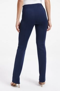 GOOD AMERICAN GOOD WAIST FLARE SCUBA PANT | NAVY001 Leggings & Pants