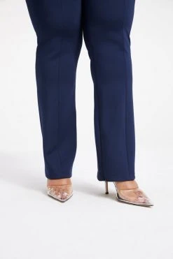 GOOD AMERICAN GOOD WAIST FLARE SCUBA PANT | NAVY001 Leggings & Pants