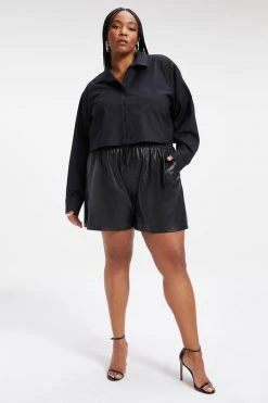 Best deal โ๏ธ GOOD AMERICAN Shorts & Skirts BETTER THAN LEATHER SHORT | BLACK001 ๐ 18 GOOD AMERICAN Shorts & Skirts BETTER THAN LEATHER SHORT | BLACK001