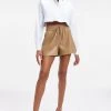 GOOD AMERICAN BETTER THAN LEATHER SHORT | WARM CARAMEL003 Shorts & Skirts
