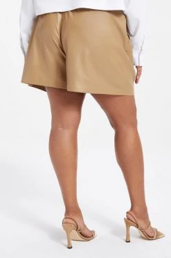 GOOD AMERICAN BETTER THAN LEATHER SHORT | WARM CARAMEL003 Shorts & Skirts