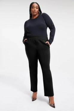 GA-SALE BRUSHED SCUBA PANT | BLACK001 Leggings & Pants