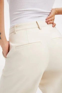 GOOD AMERICAN Leggings & Pants THE BOSS TROUSERS 2.0 | BONE001